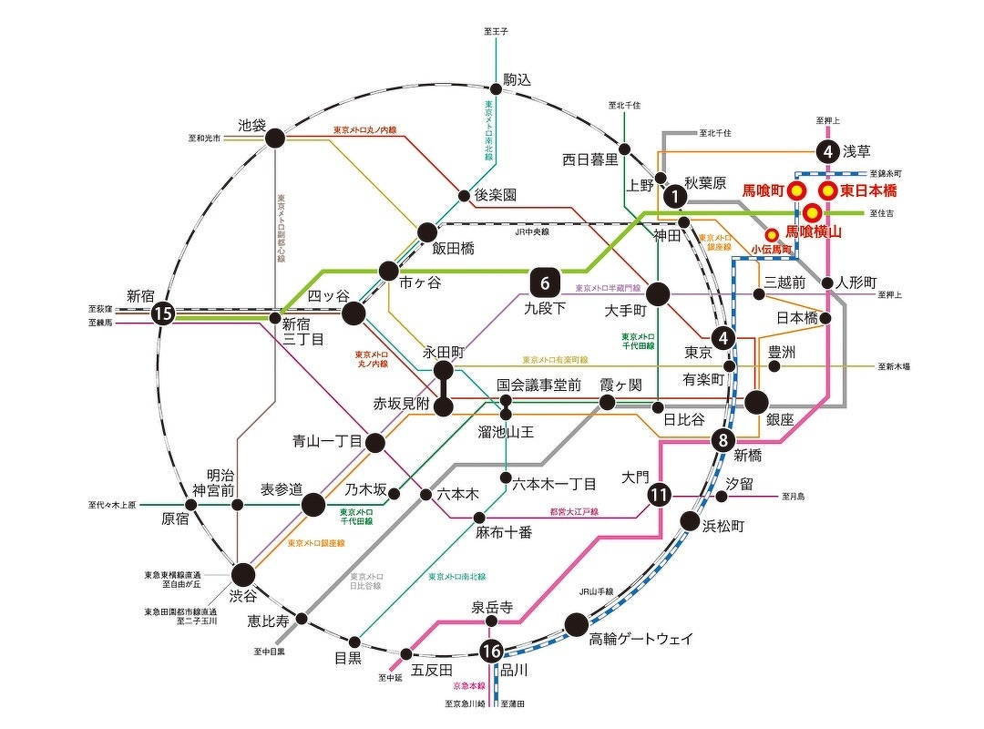 VPO東日本橋交通図