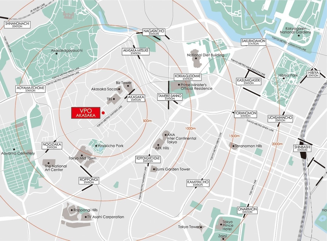 VPO赤坂ロケーションマップ